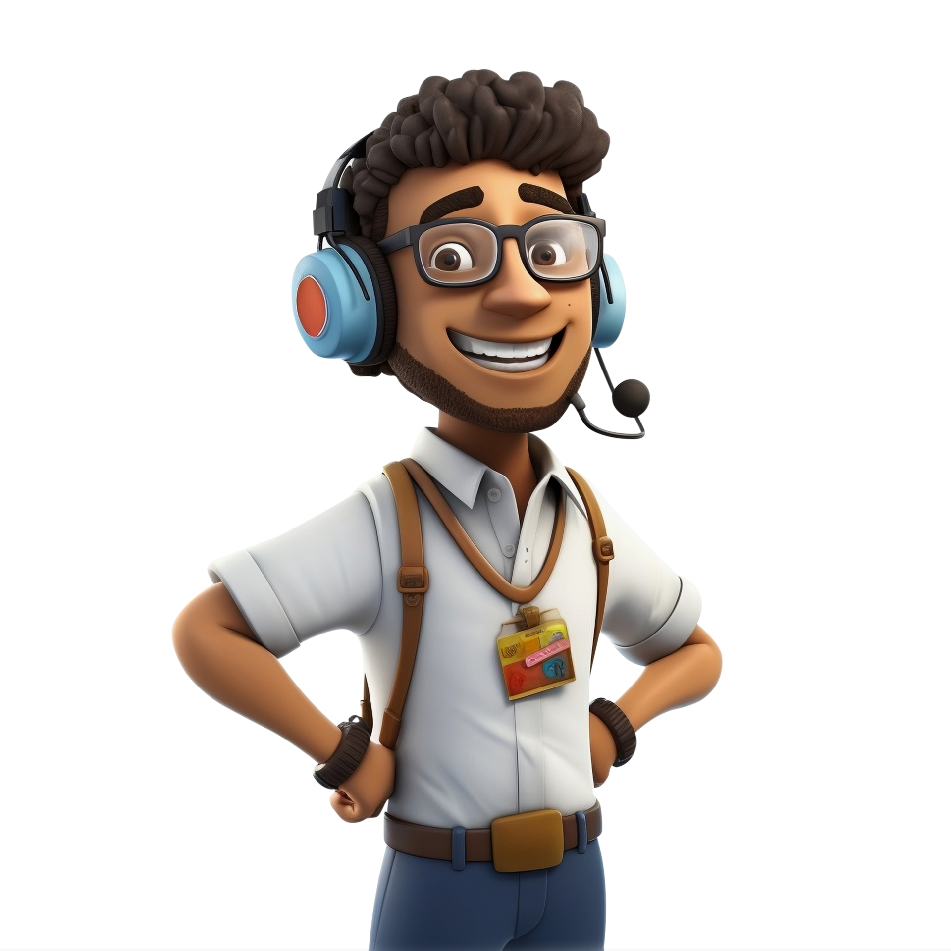 Photo 3d Call Center Employee 3d Call Center Agent On A Png Background photo-3d-call-center-employee-3d-call-center-agent-on-a-png-background