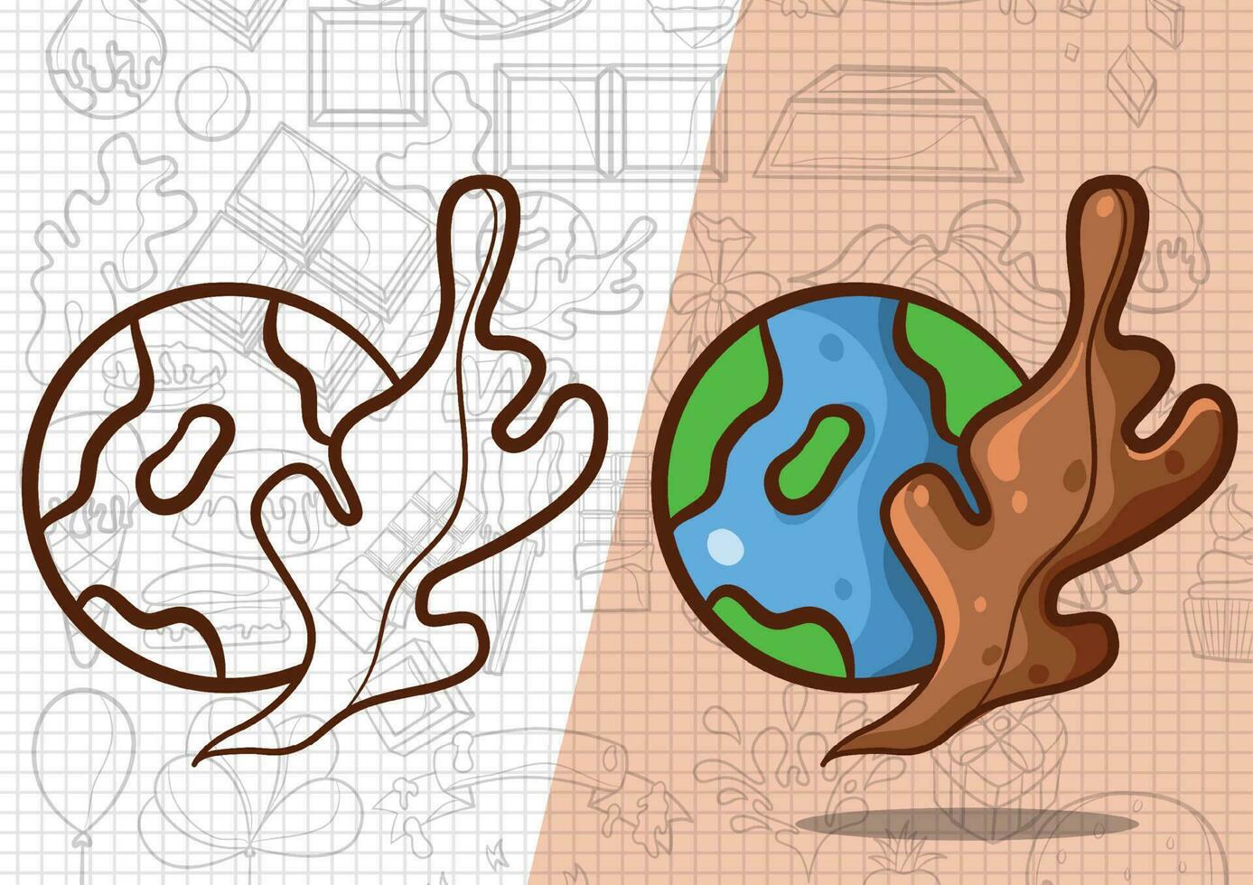 world chocolate day vector