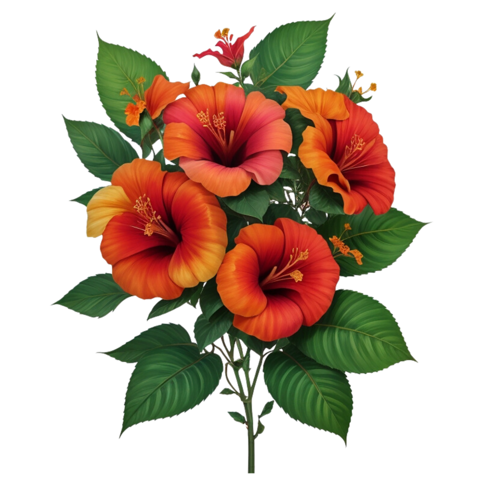 Colorful floral bouquet of botanical summer flowers for wedding, valentine anniversary, png