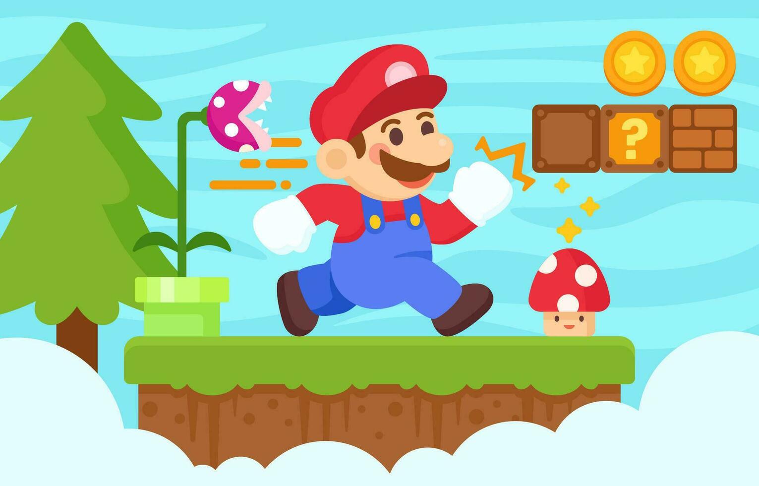 Super Plumber Heroes Adventure Game vector