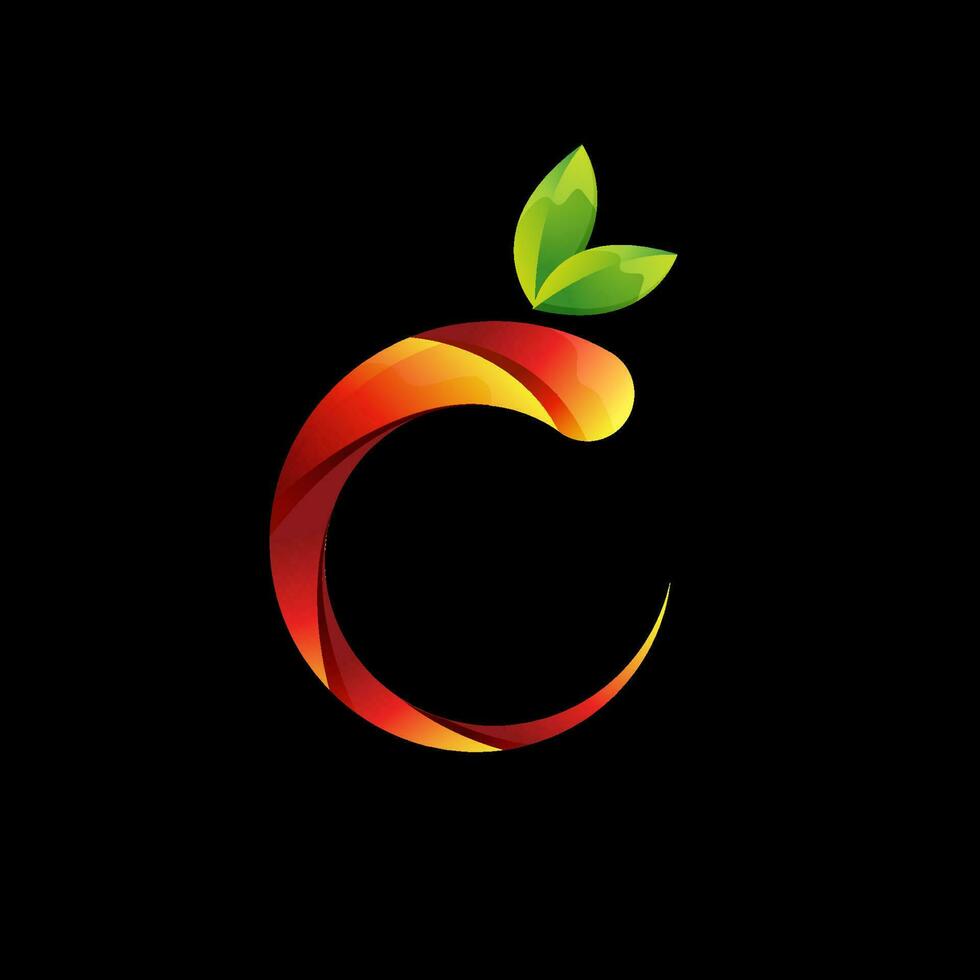 initial C modern logo design vector