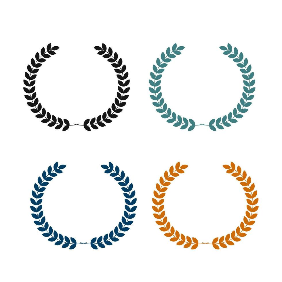 laurel wreath illustration design vector