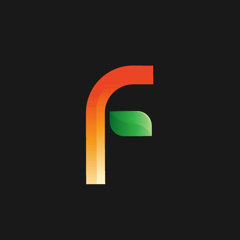 F letra creativo logo diseño vector