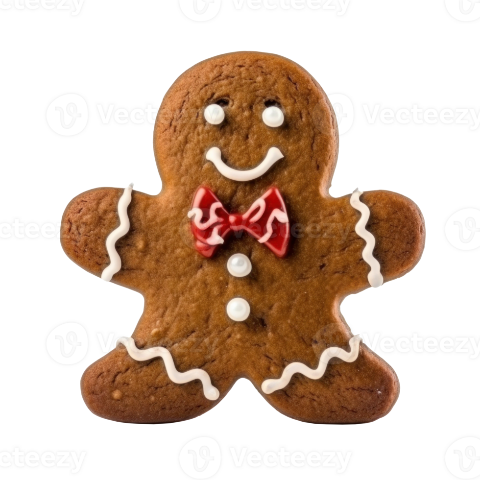 Gingerbread Man isolated. Illustration png