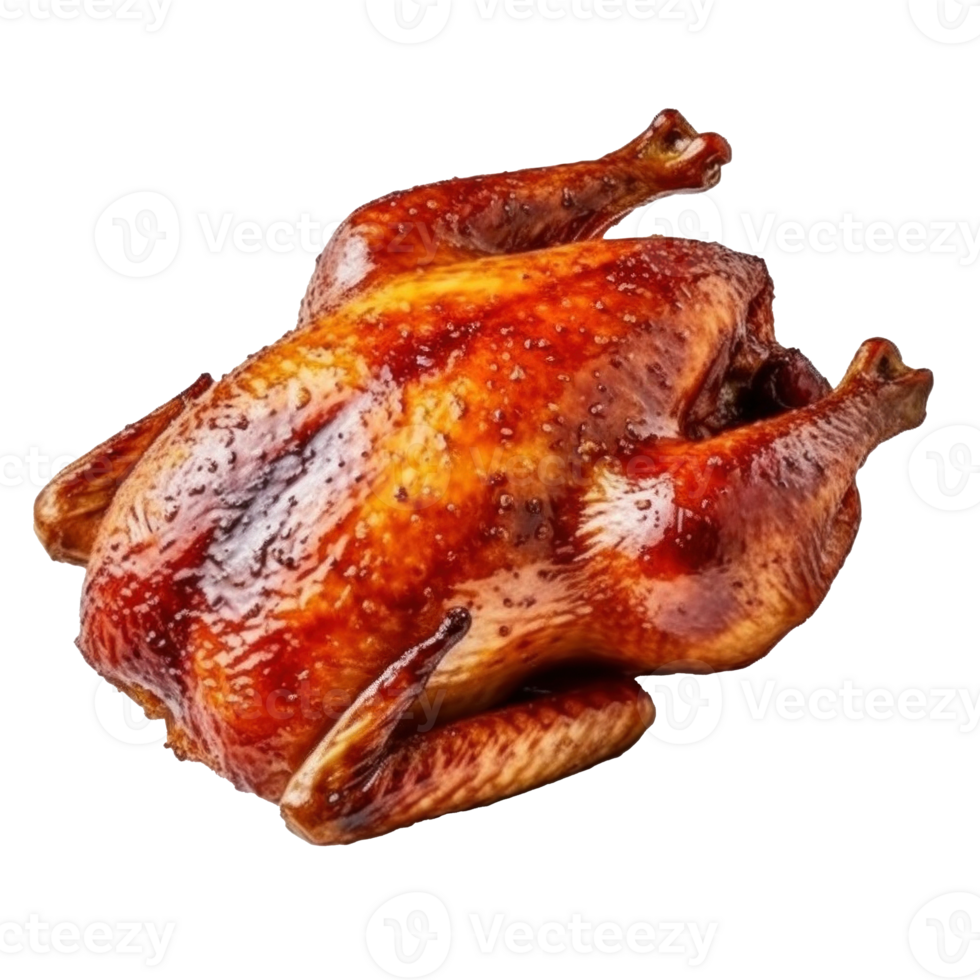 Thanksgiving turkey isolated. Illustration png