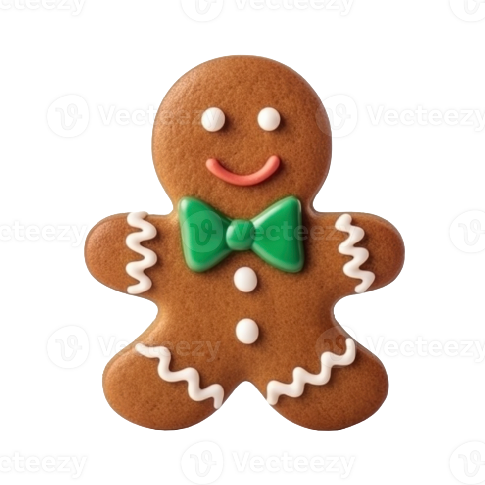 Gingerbread Man isolated. Illustration png