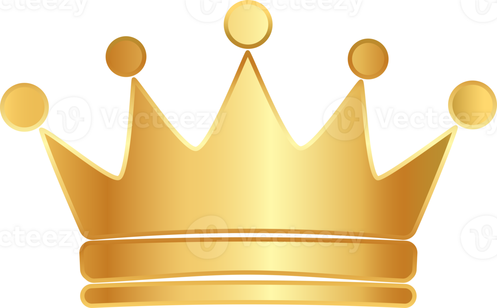 Simple golden crown icon. png