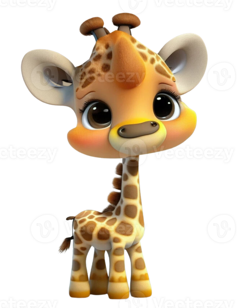 Little Baby Giraffe AI Generated 24693351 PNG