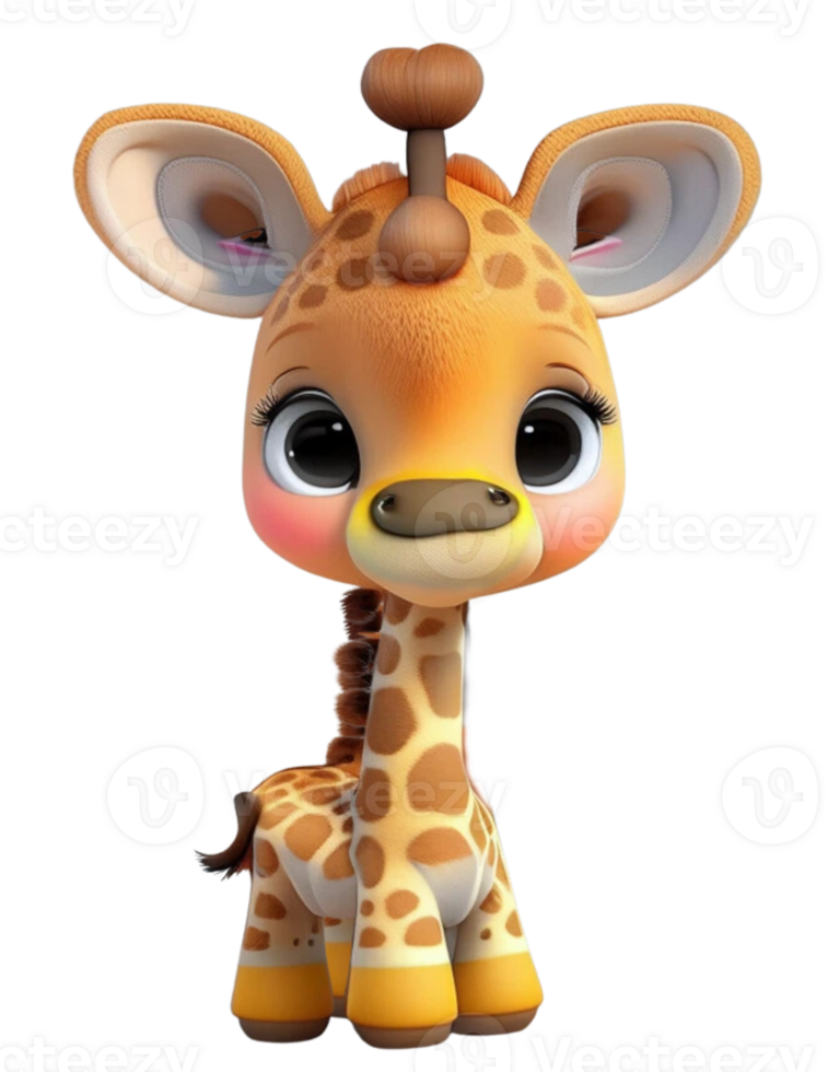 Little Baby Giraffe AI Generated 24693363 PNG