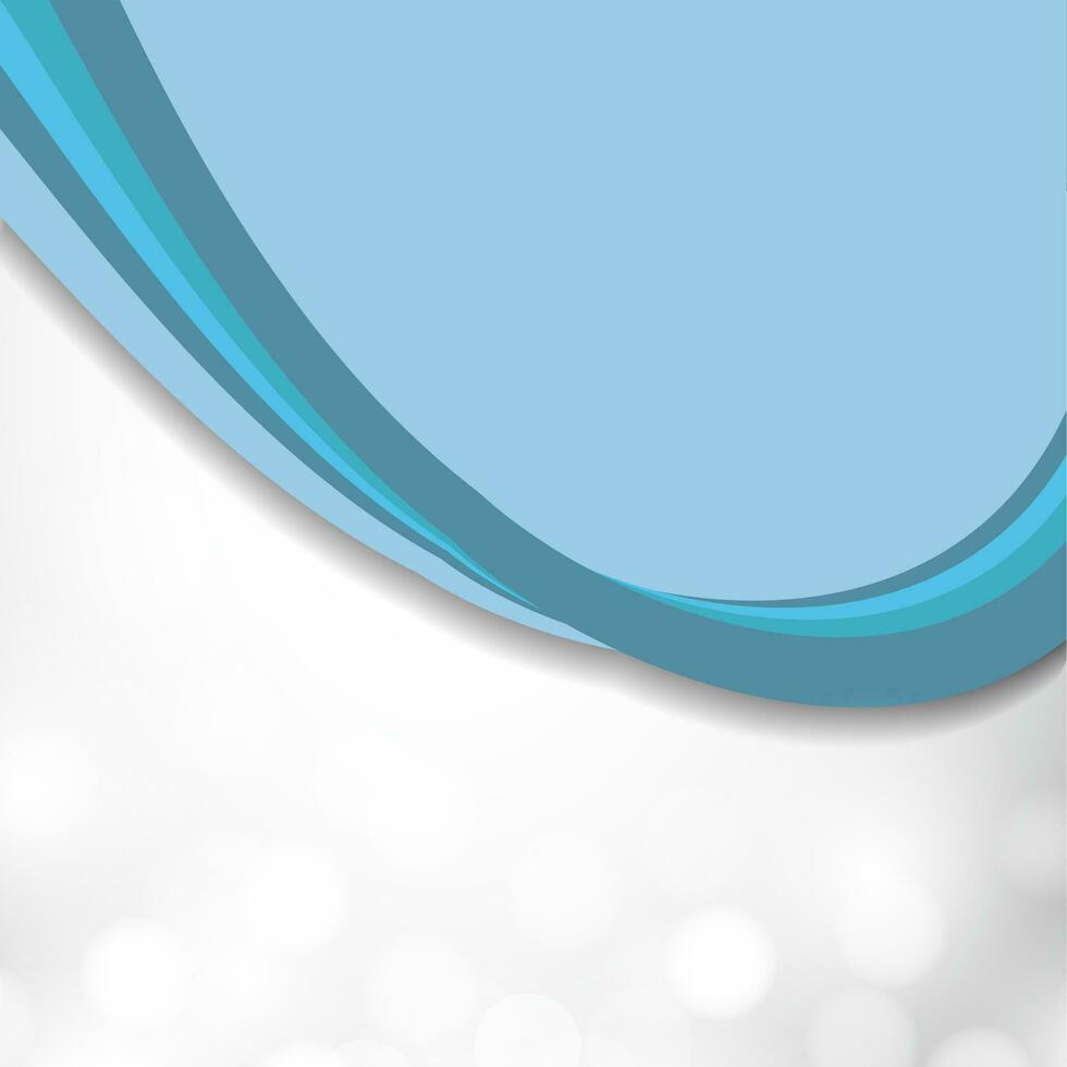 Abstract blue wave background. vector