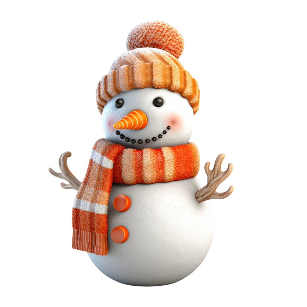 Christmas Snowman. aesthetic png