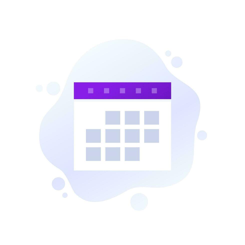 schedule or calendar icon, vector design