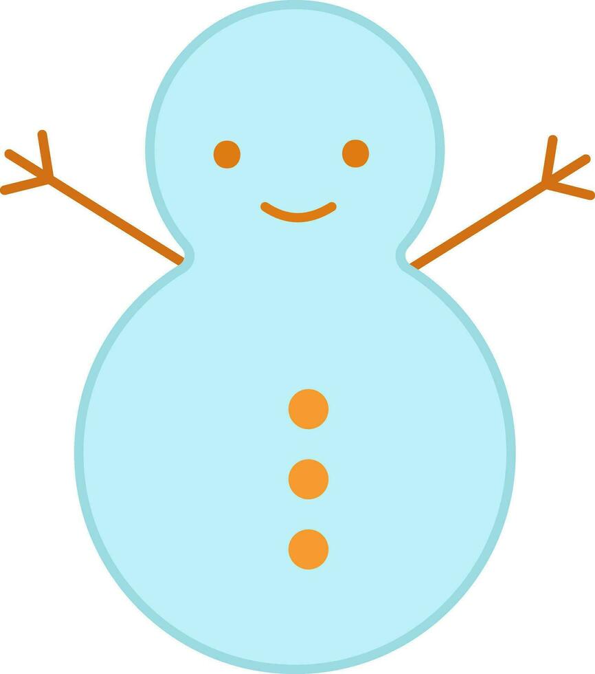 Winter Snowman Icon vector