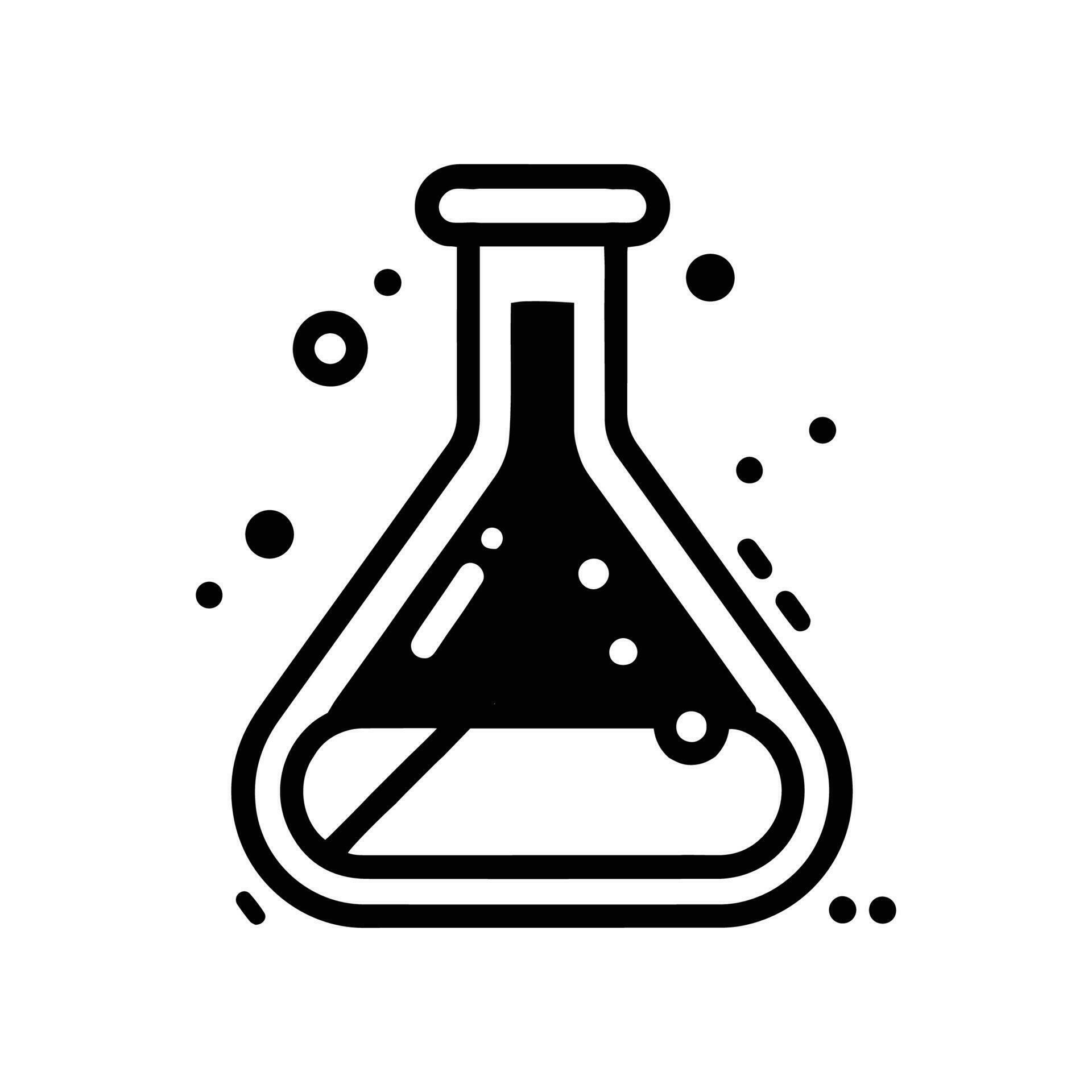 Hand Drawn science test tube in doodle style 24695483 Vector Art at