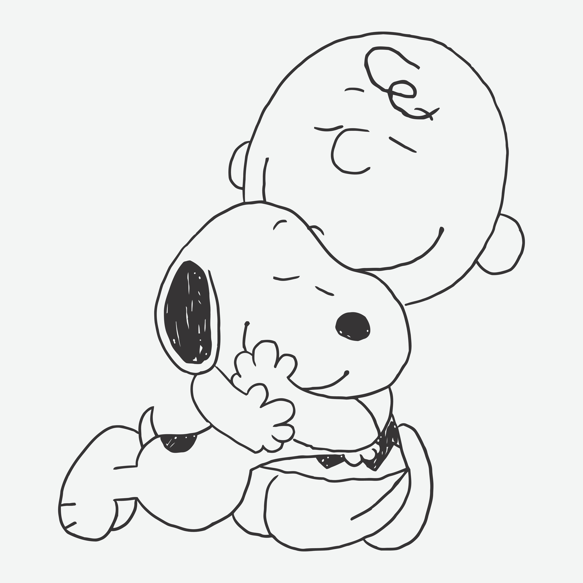 snoopy perro dibujos animados personaje silueta 24695597 Vector en Vecteezy