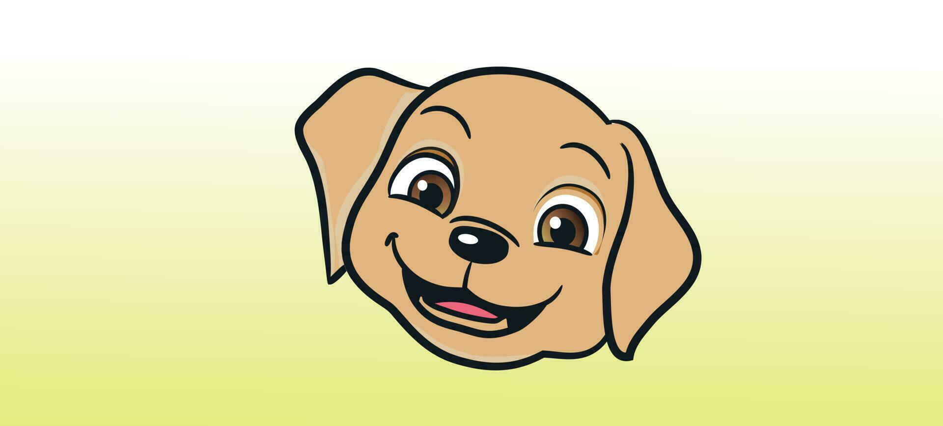 Smiling Dog illustrations vector with