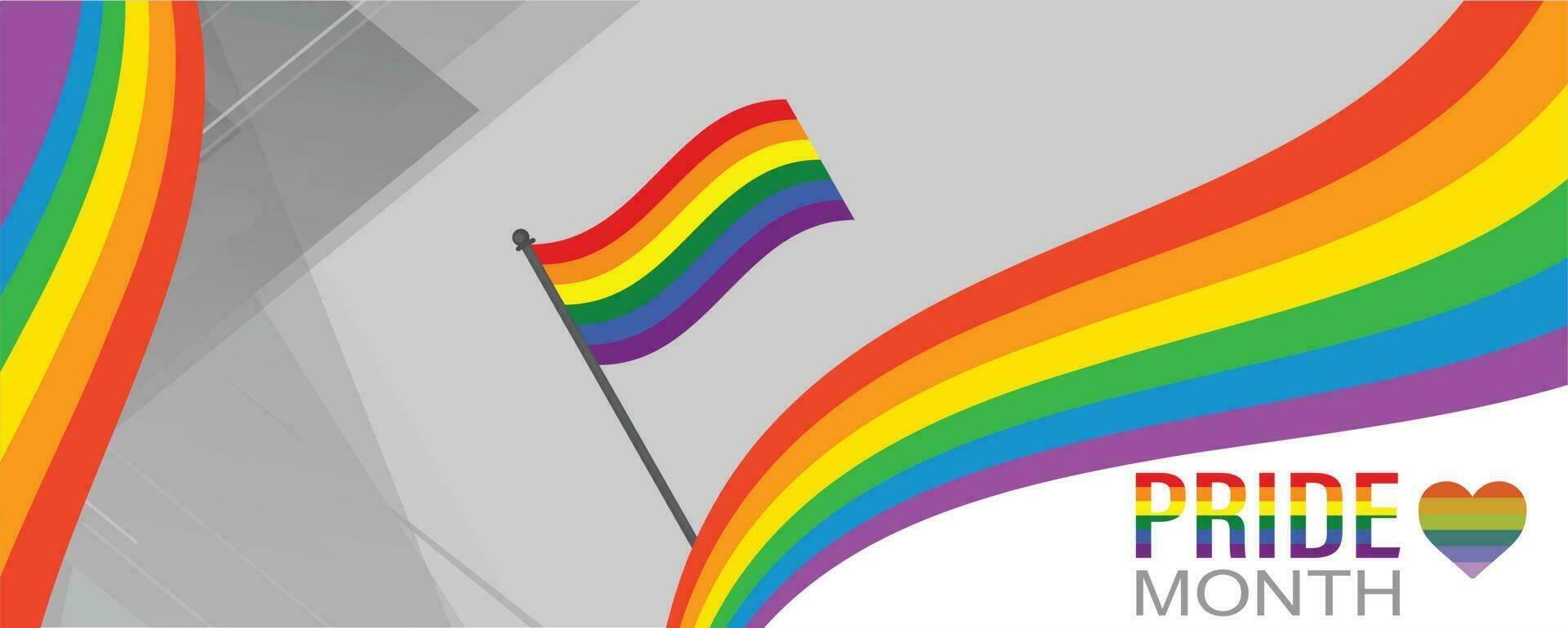 orgullo arco iris tipografía orgullo texto aislado en antecedentes con lgbtq arco iris orgullo bandera vector