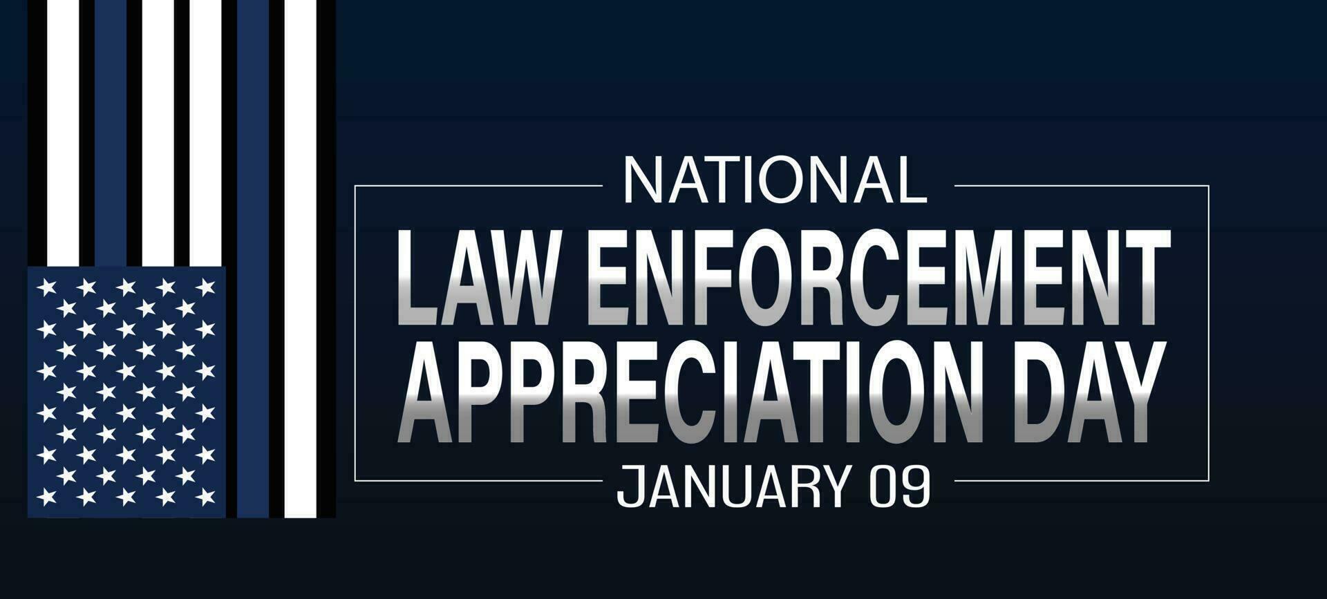 National Law Enforcement Appreciation Day Background vector