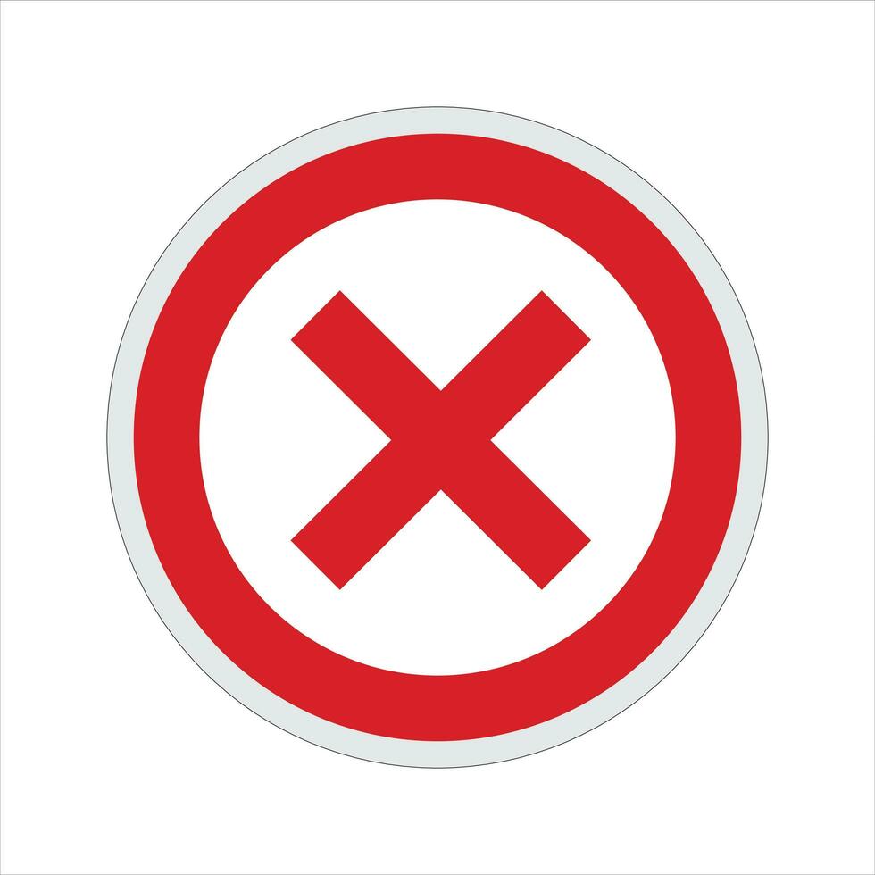 Cancel Signs vector