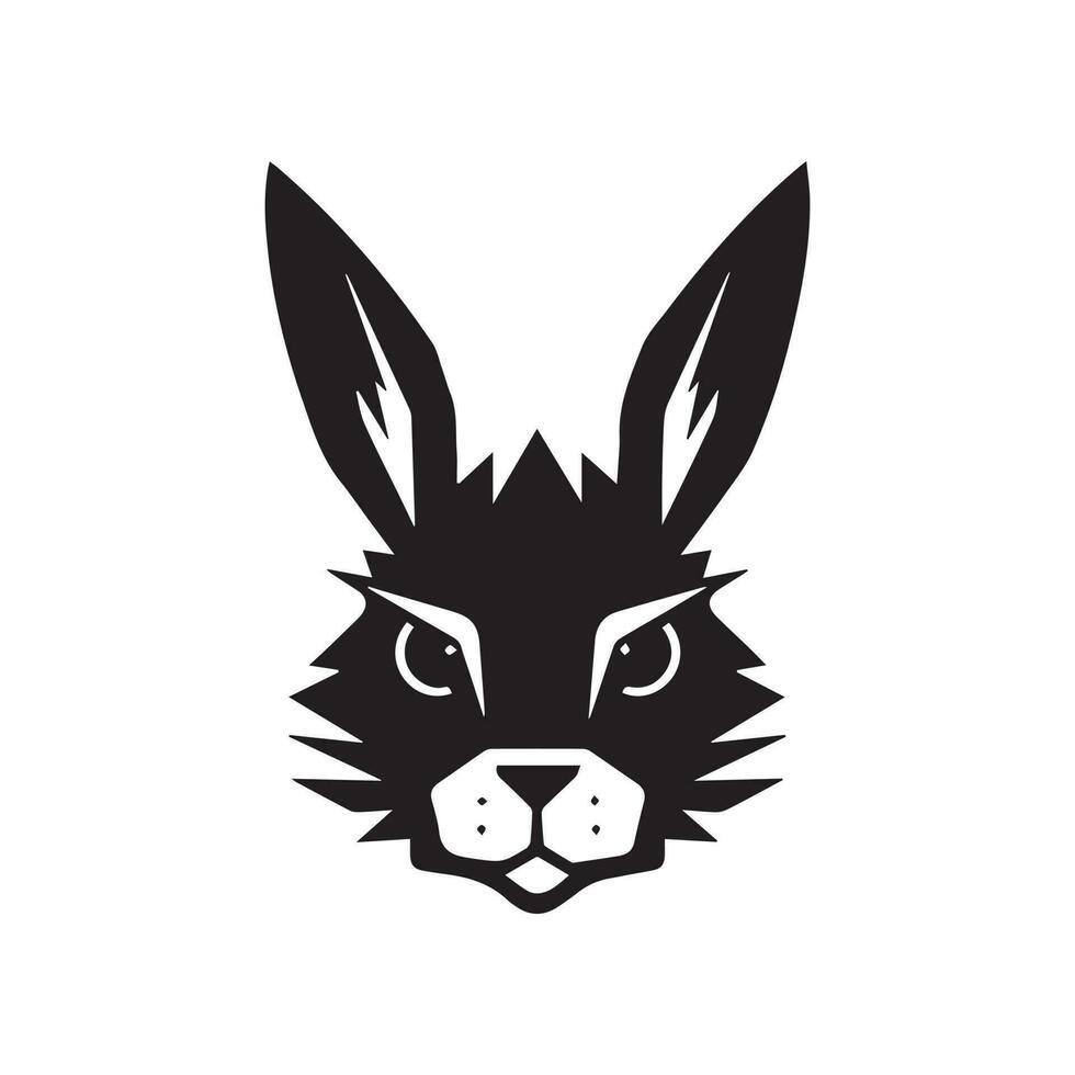 illustration of a rabbit, rabbit logo vector