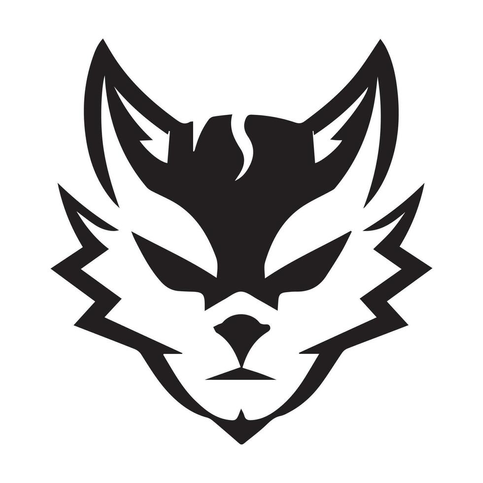 lobo logo diseño, lobo mascota logo diseño. lobo ilustración. vector logo