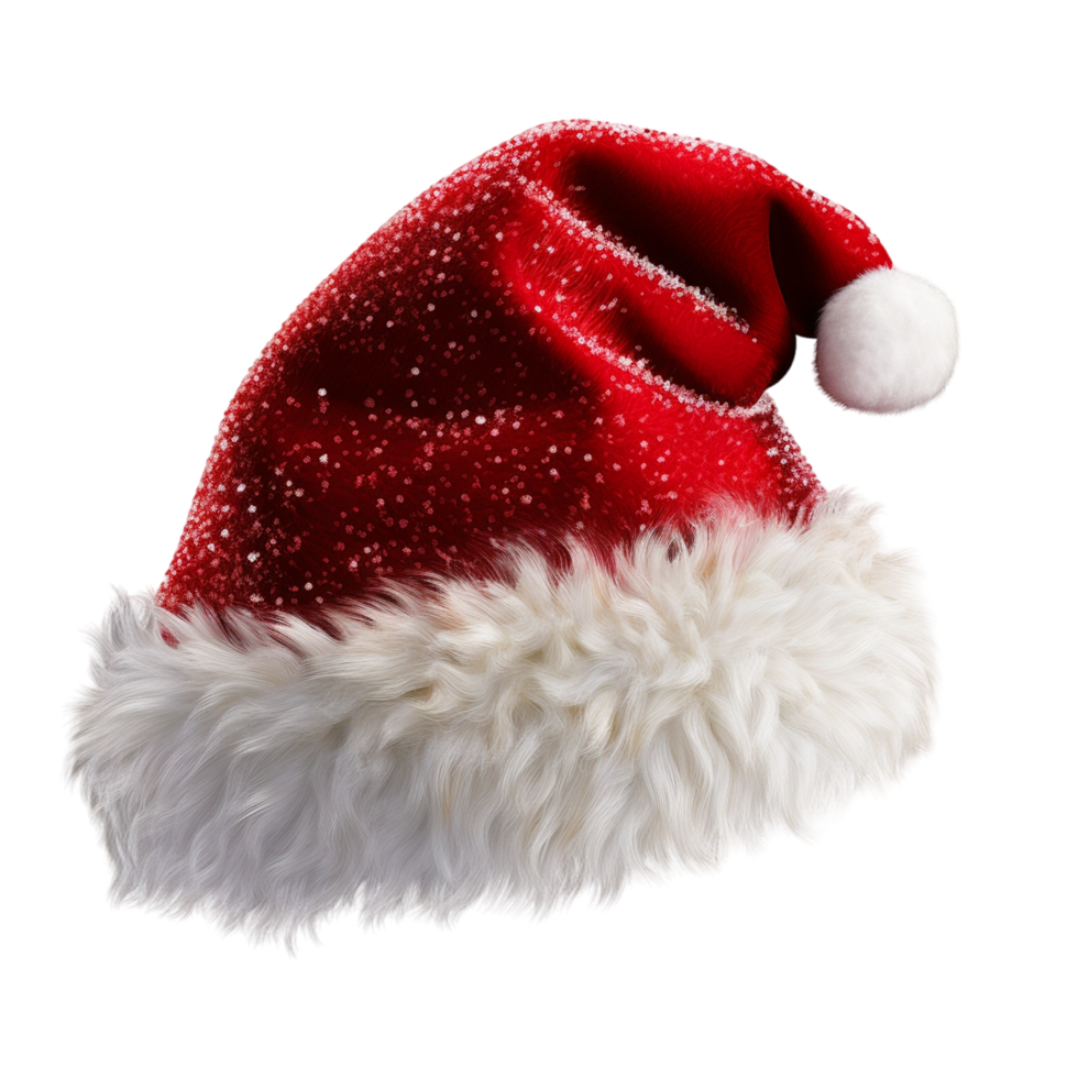 Santa Weihnachten Hut. generativ ai png