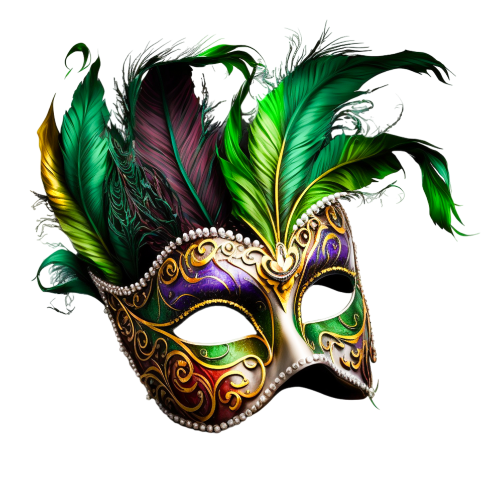 Brazilian Carnival Mask Feather Celebration Decoration Mardi Gras Venetian. png