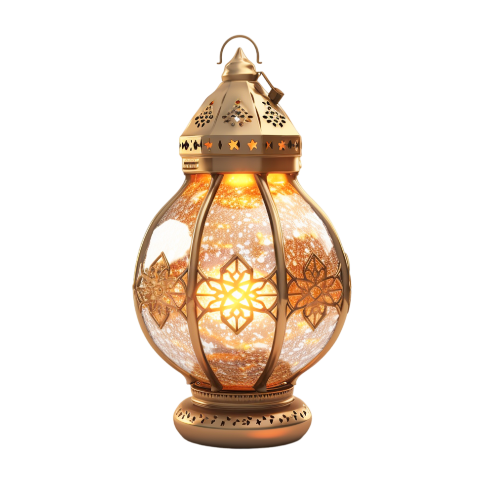 Islamic ramadan kareem 3d lamp. png