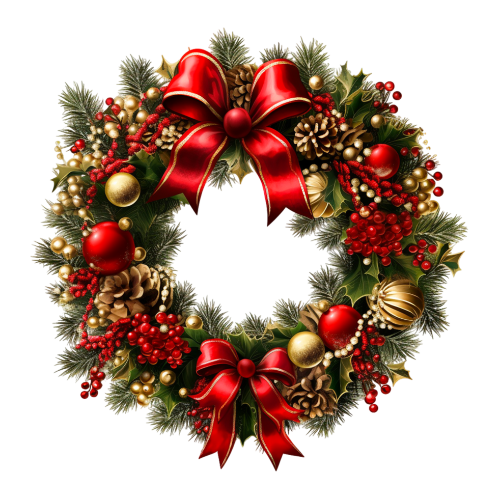 Beautiful Christmas Wreath. png