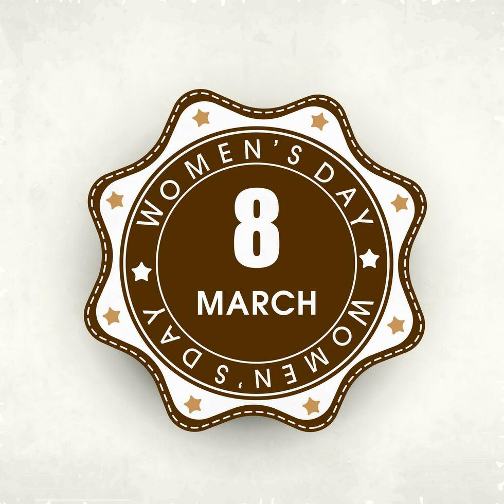 Happy women's day. sticker style vector