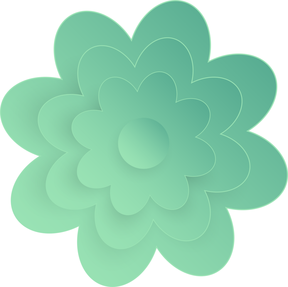 Flower, Element of floral paper cut. Paper cut of flower shape and spring symbol. png