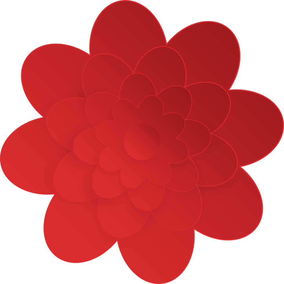 Flower, Element of floral paper cut. Paper cut of flower shape and spring symbol. png