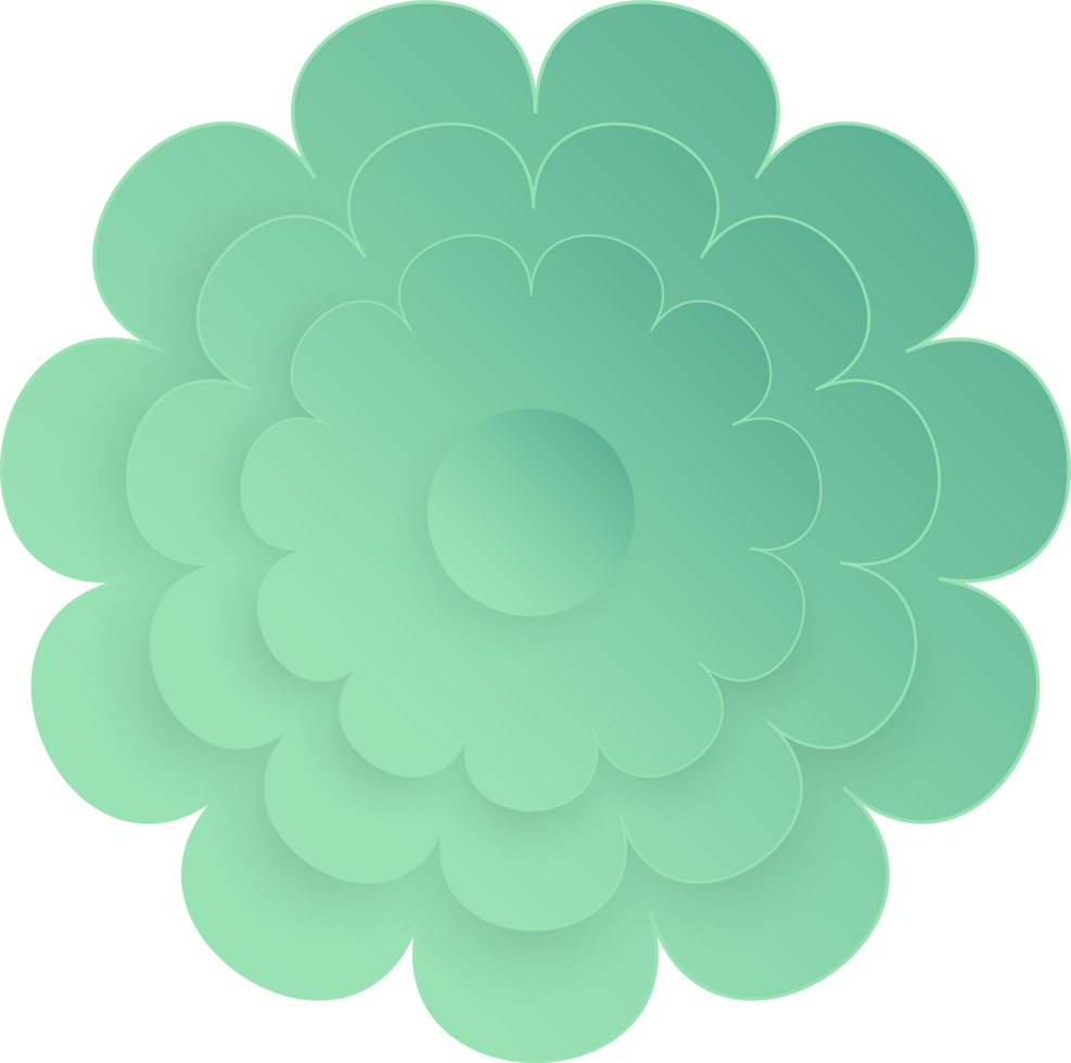 Flower, Element of floral paper cut. Paper cut of flower shape and spring symbol. png