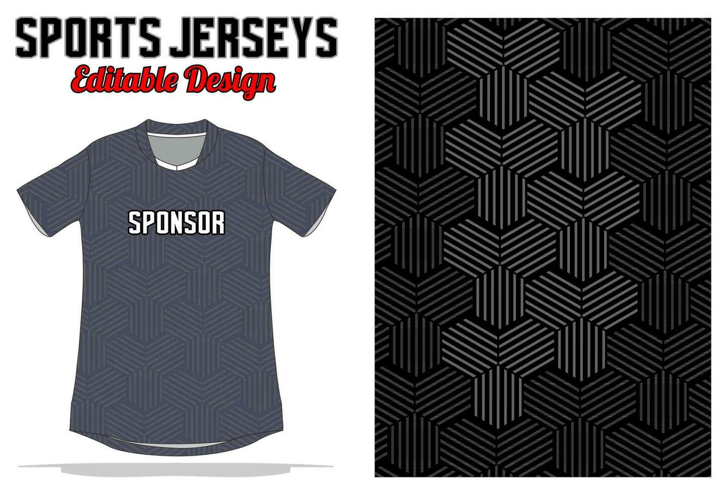 Abstract background jersey design for sport uniform vector