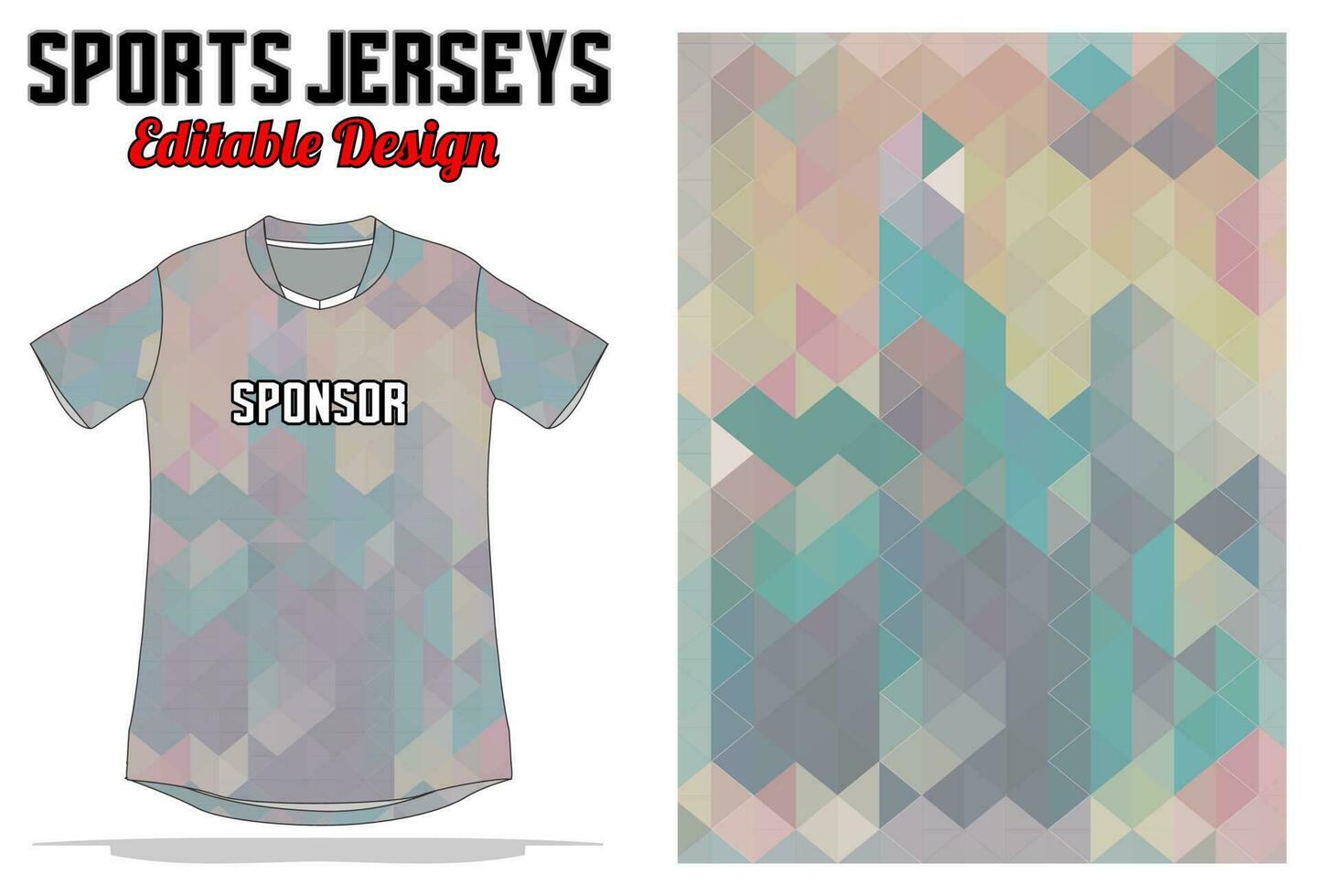 Abstract background jersey design for sport uniform vector