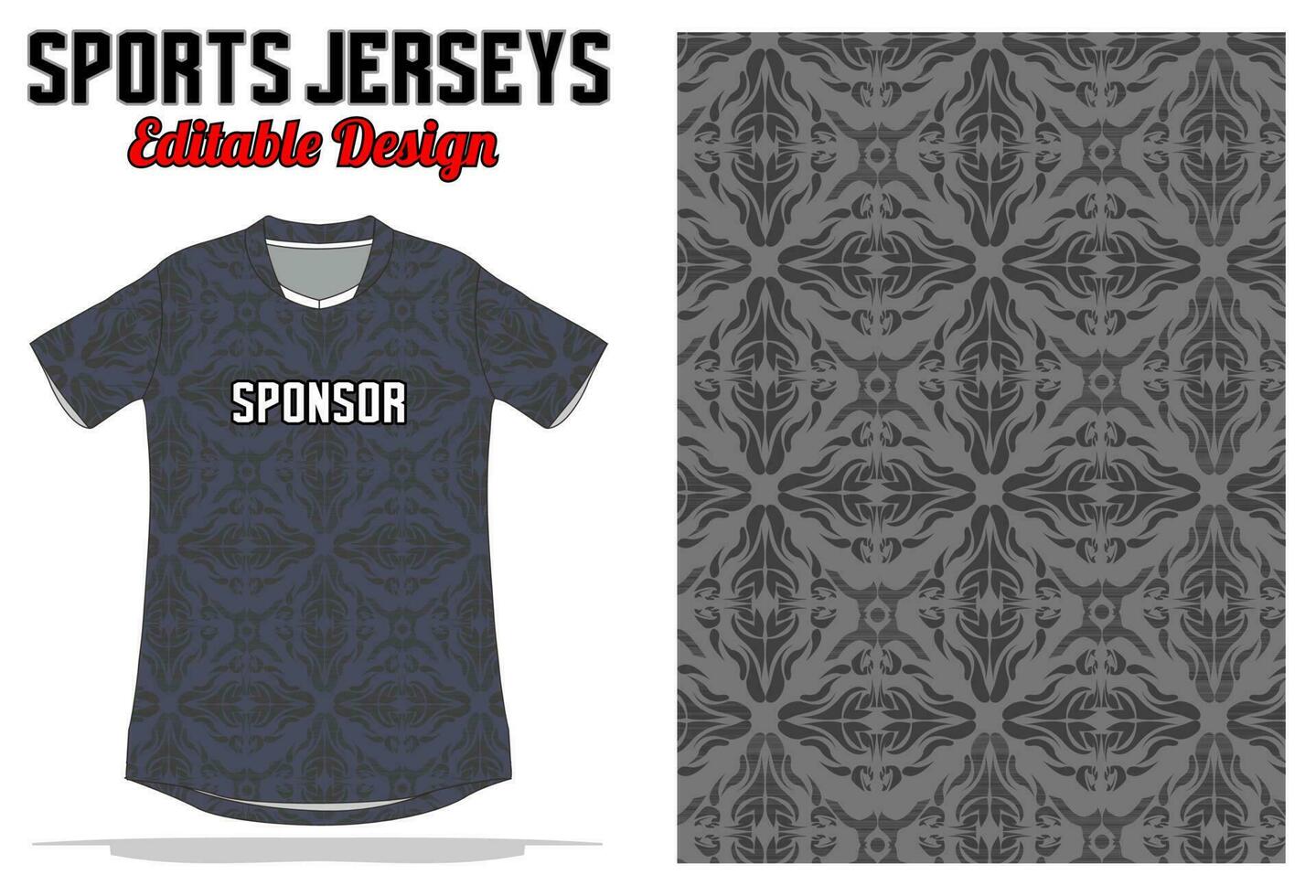 Abstract background jersey design for sport uniform vector