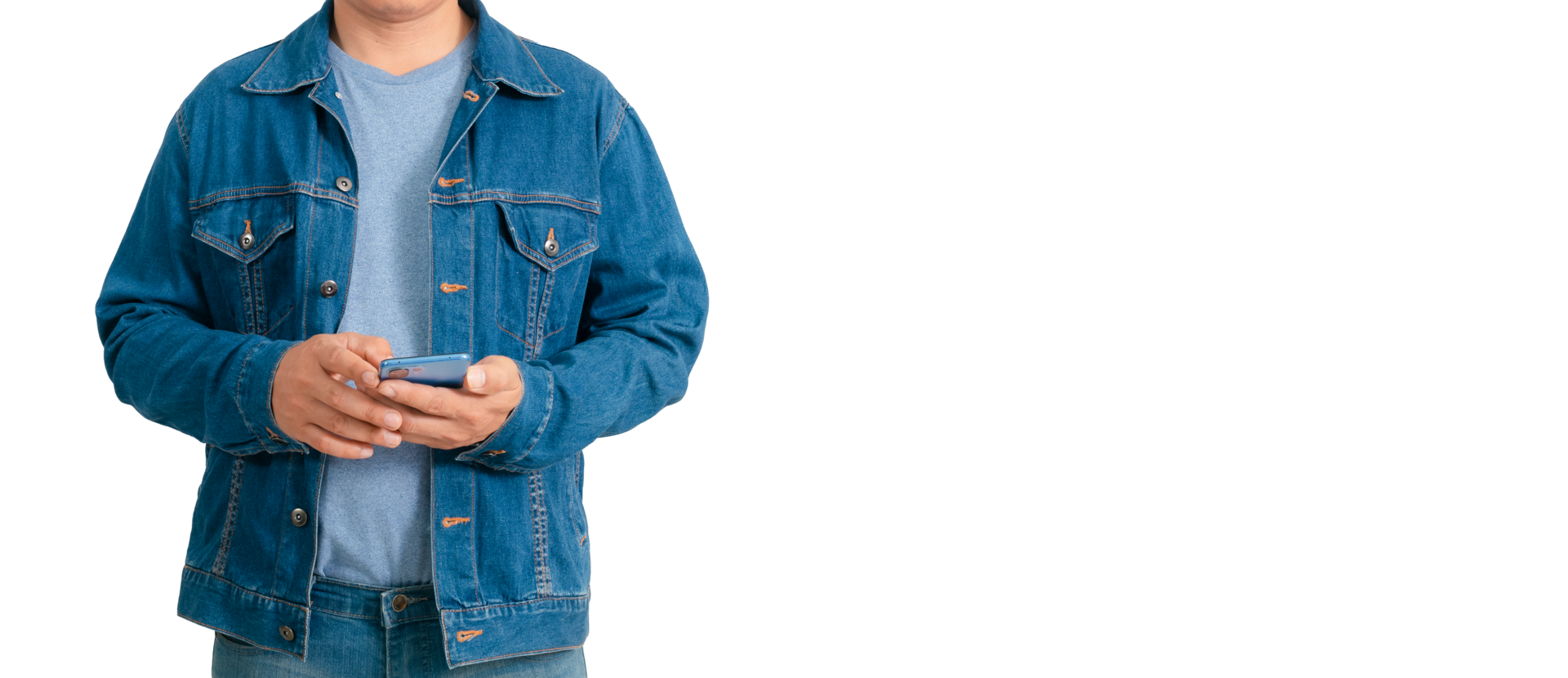 Asian man in shirt and jeans png