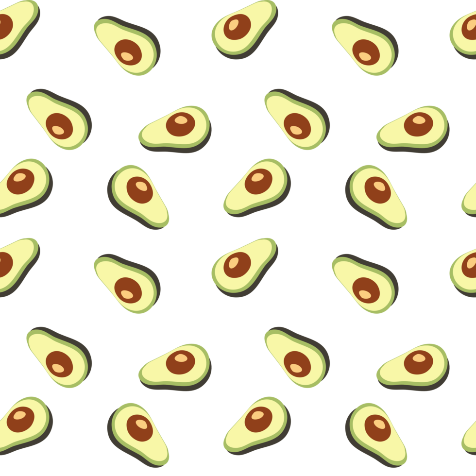 seamless background with avocado pattern png