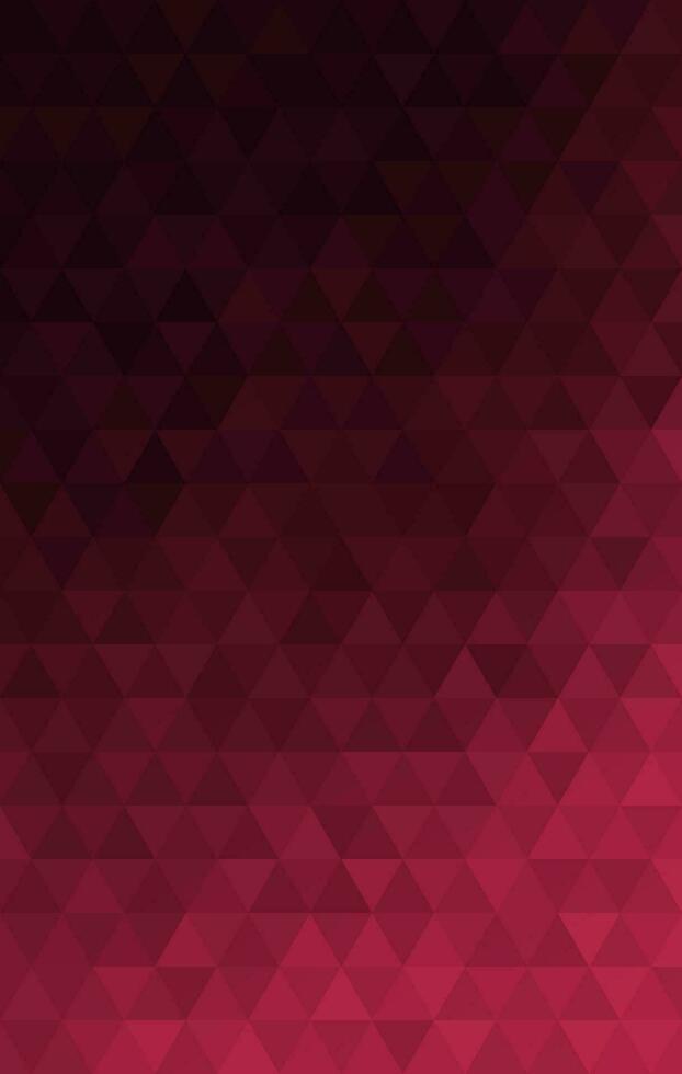 Gradient mosaic triangle background pattern. Color viva magenta and black. Design texture elements for banners, covers, posters, backdrops, walls. Vector illustration.