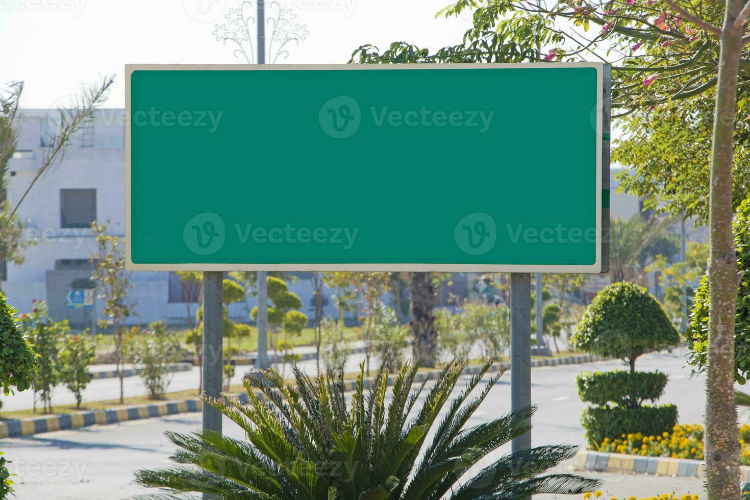 Direction and Roadside Sign Billboard Signage Mockup photo