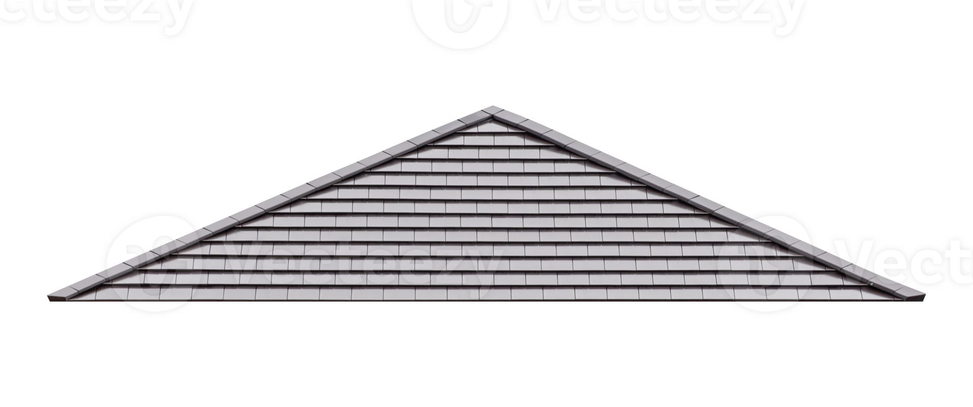 Mockup hip roof gray tile pattern png