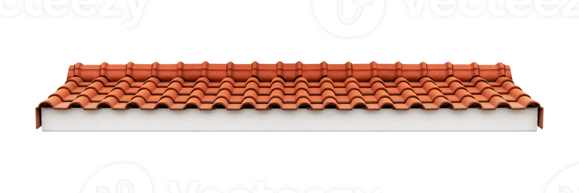 Roof orange tile pattern png