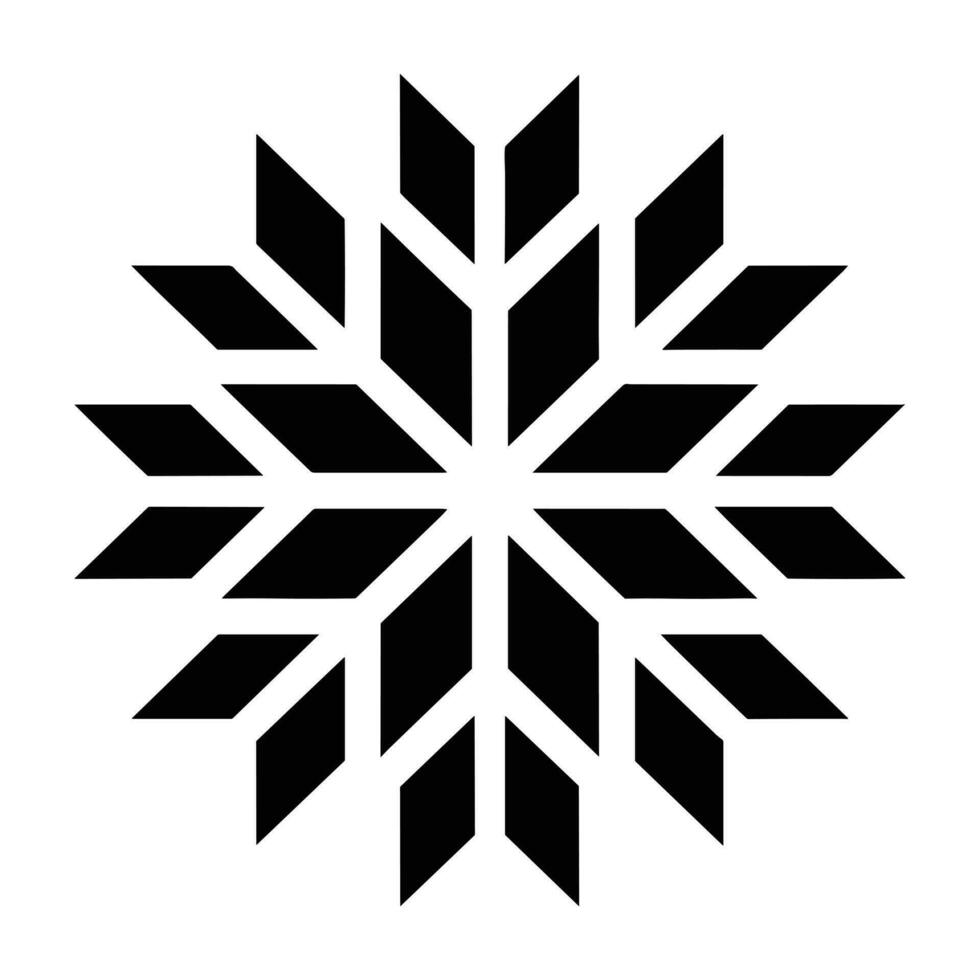 Merry Christmas Snowflake vector