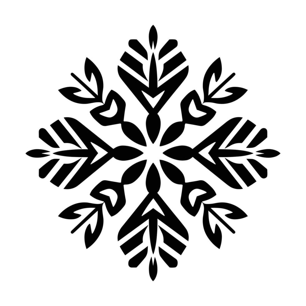 Merry Christmas Snowflake vector