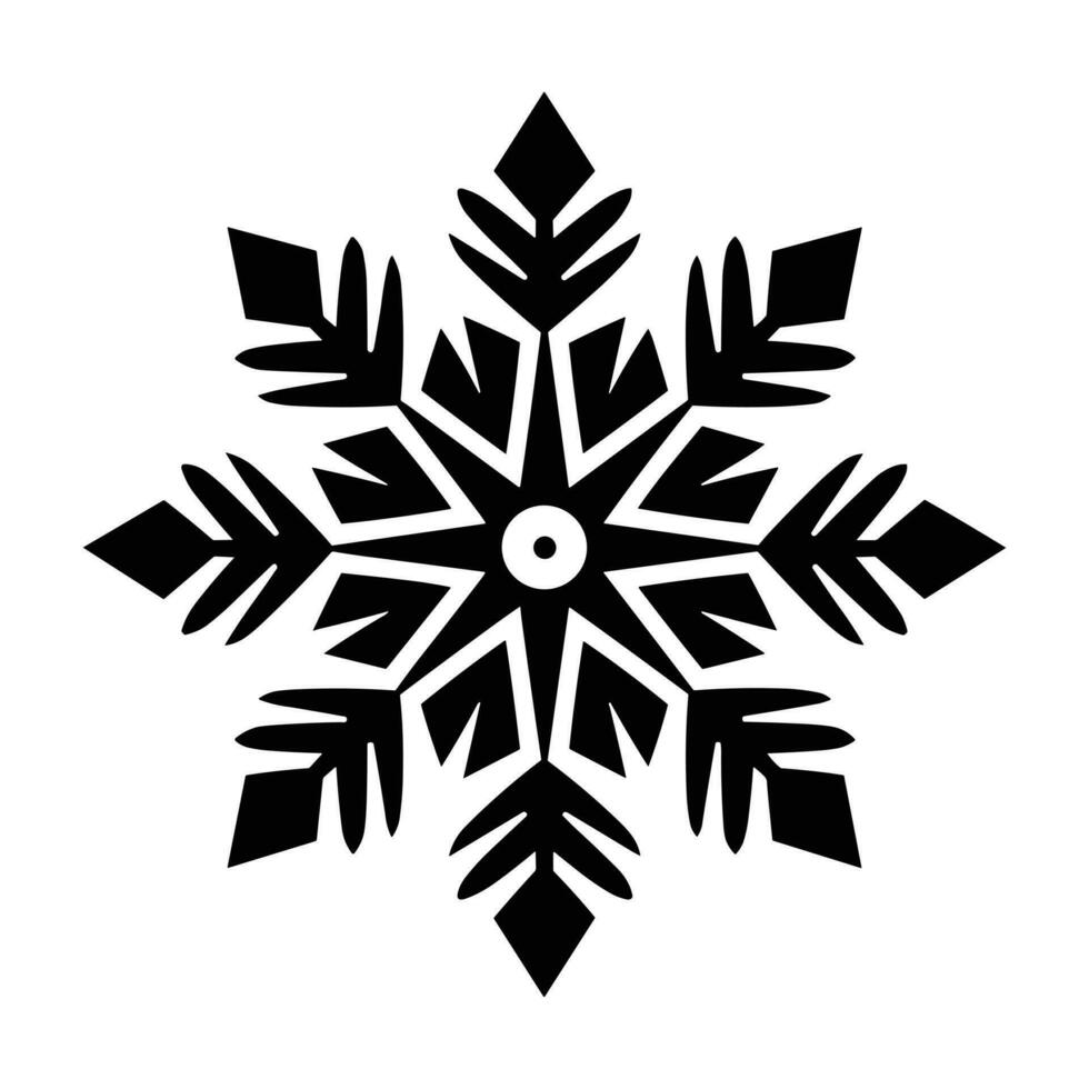 alegre Navidad copo de nieve vector