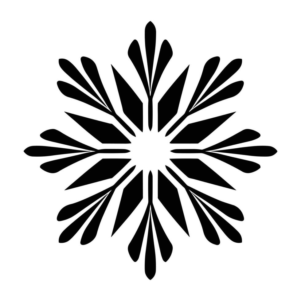 Merry Christmas Snowflake vector