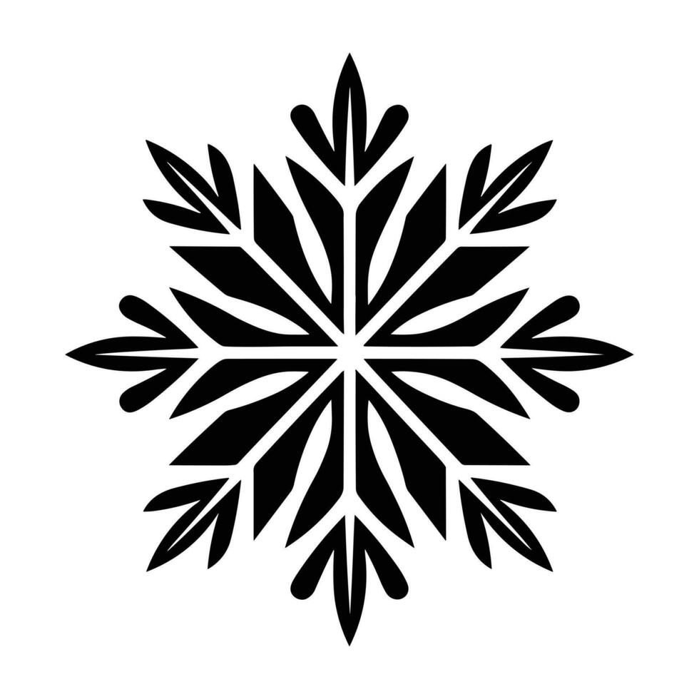 Merry Christmas Snowflake vector