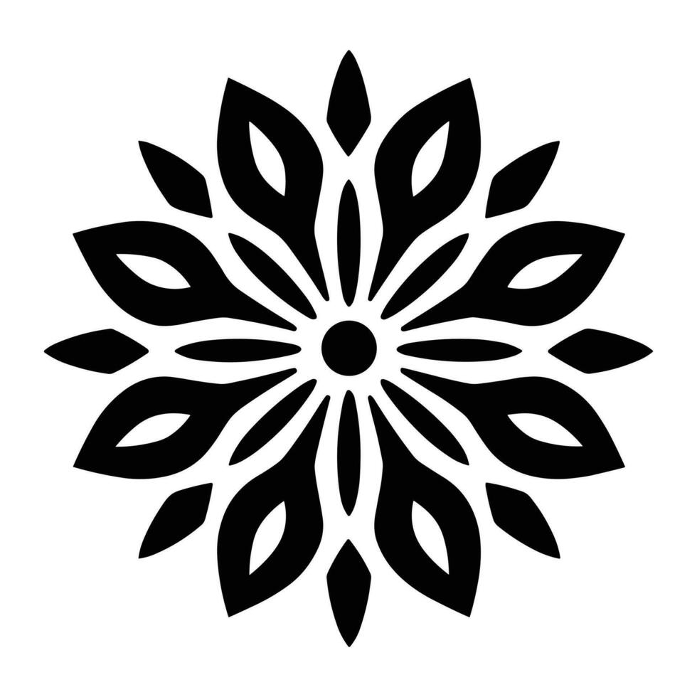Merry Christmas Snowflake vector