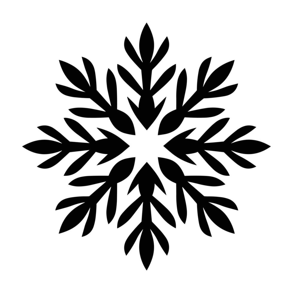 Beautiful Merry Christmas Snowflake vector