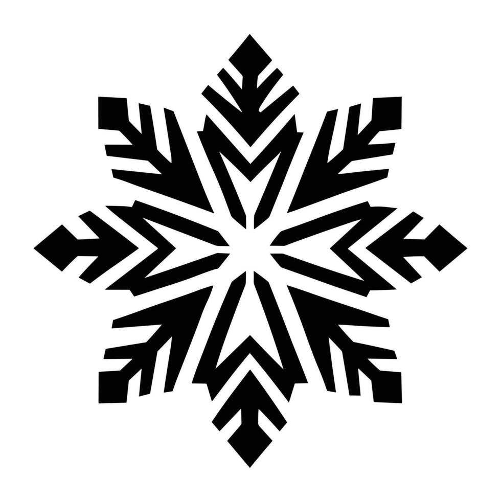 Beautiful Merry Christmas Snowflake vector